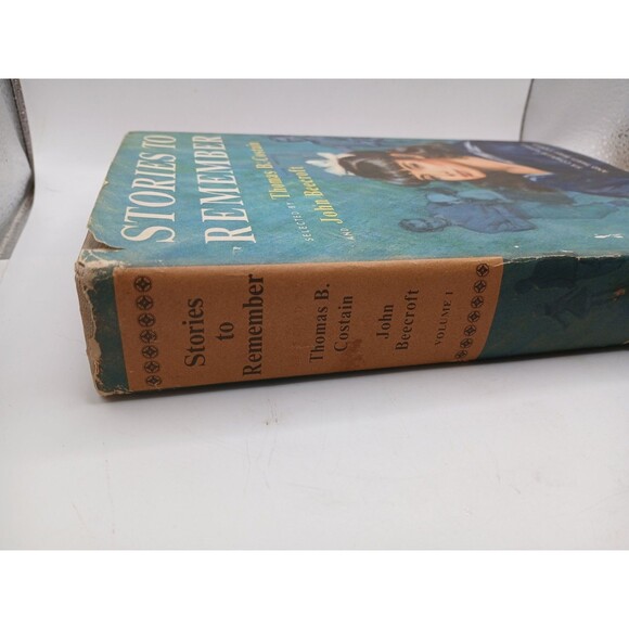 Stories To Remember Thomas B Costain Book Club Edition 1956 Vol 1 Dust Jacket - Picture 2 of 10